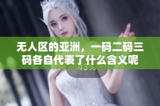 无人区的亚洲，一码二码三码各自代表了什么含义呢
