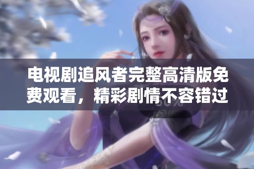 电视剧追风者完整高清版免费观看，精彩剧情不容错过，快来观看吧！