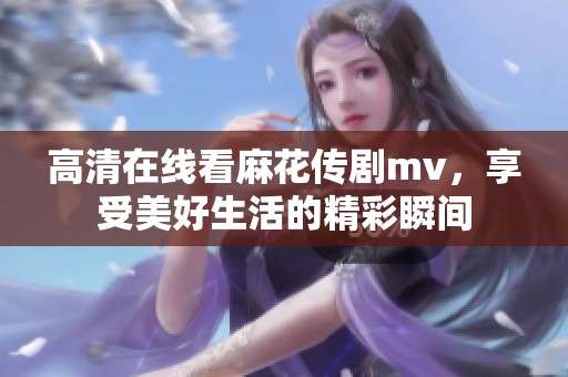 高清在线看麻花传剧mv，享受美好生活的精彩瞬间