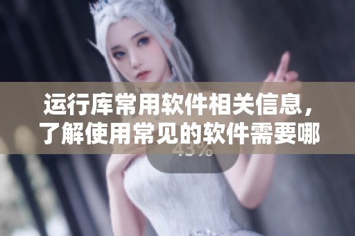运行库常用软件相关信息，了解使用常见的软件需要哪些库文件